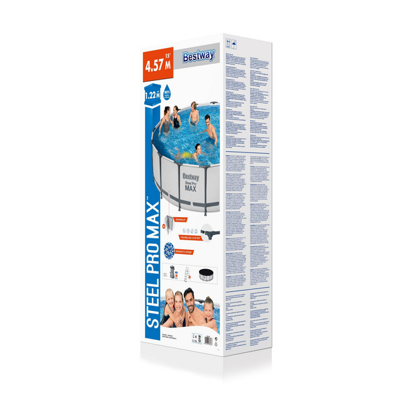 Bestway πισίνα Steel Pro Max™ στρογγυλή 457x122 cm - 56438