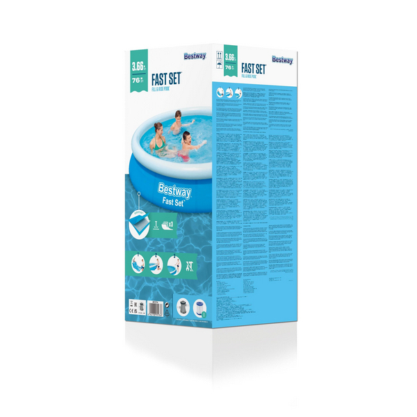 Bestway Πισίνα Fast Set™ στρογγυλή 366x76cm - 57274