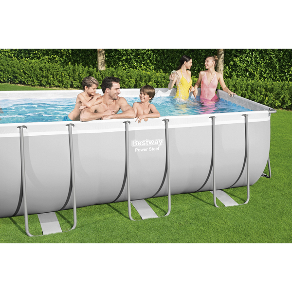 Bestway πισίνα Power Steel Ορθογώνια 412x201x122cm - 56456