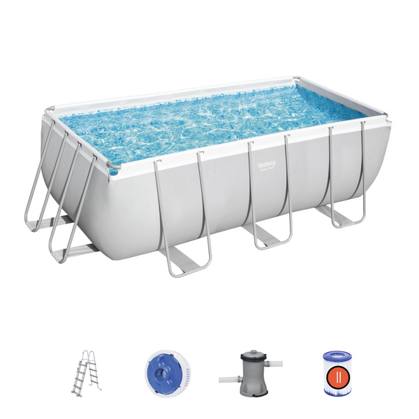 Bestway πισίνα Power Steel Ορθογώνια 412x201x122cm - 56456